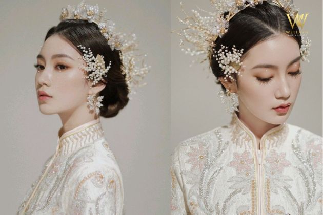 Búi tóc cô dâu hàn quốc