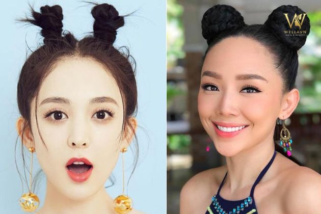 cách búi tóc mùa hè đơn giản