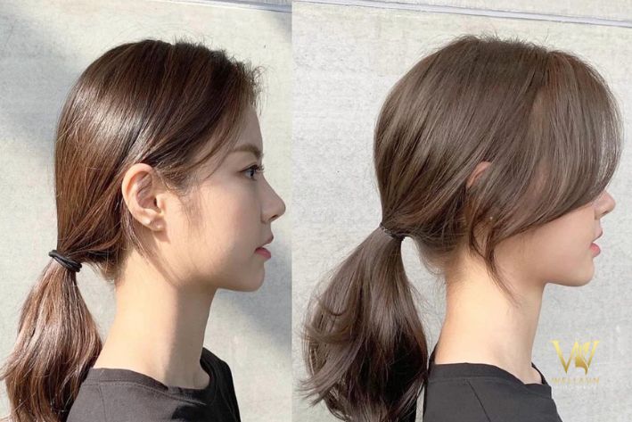 Tóc buộc đuôi ngựa thấp