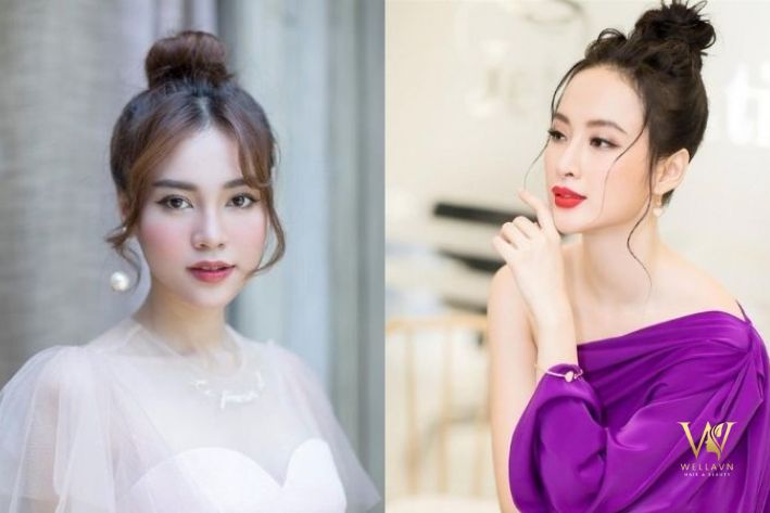 Kiểu búi cao gọn gàng