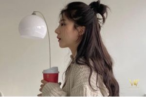 Kiểu tóc búi một nửa