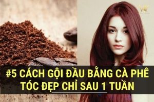 gội đầu bằng cà phê