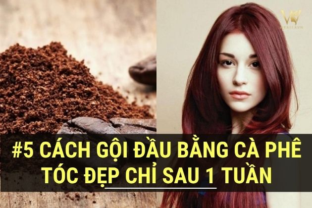 gội đầu bằng cà phê