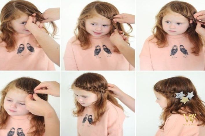 Tết tóc mái lệch