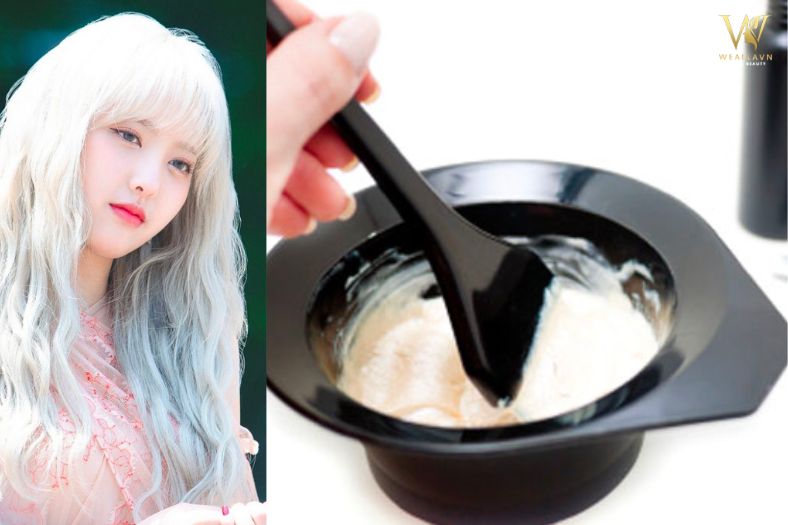 Công thức nhuộm tóc trắng chuẩn salon