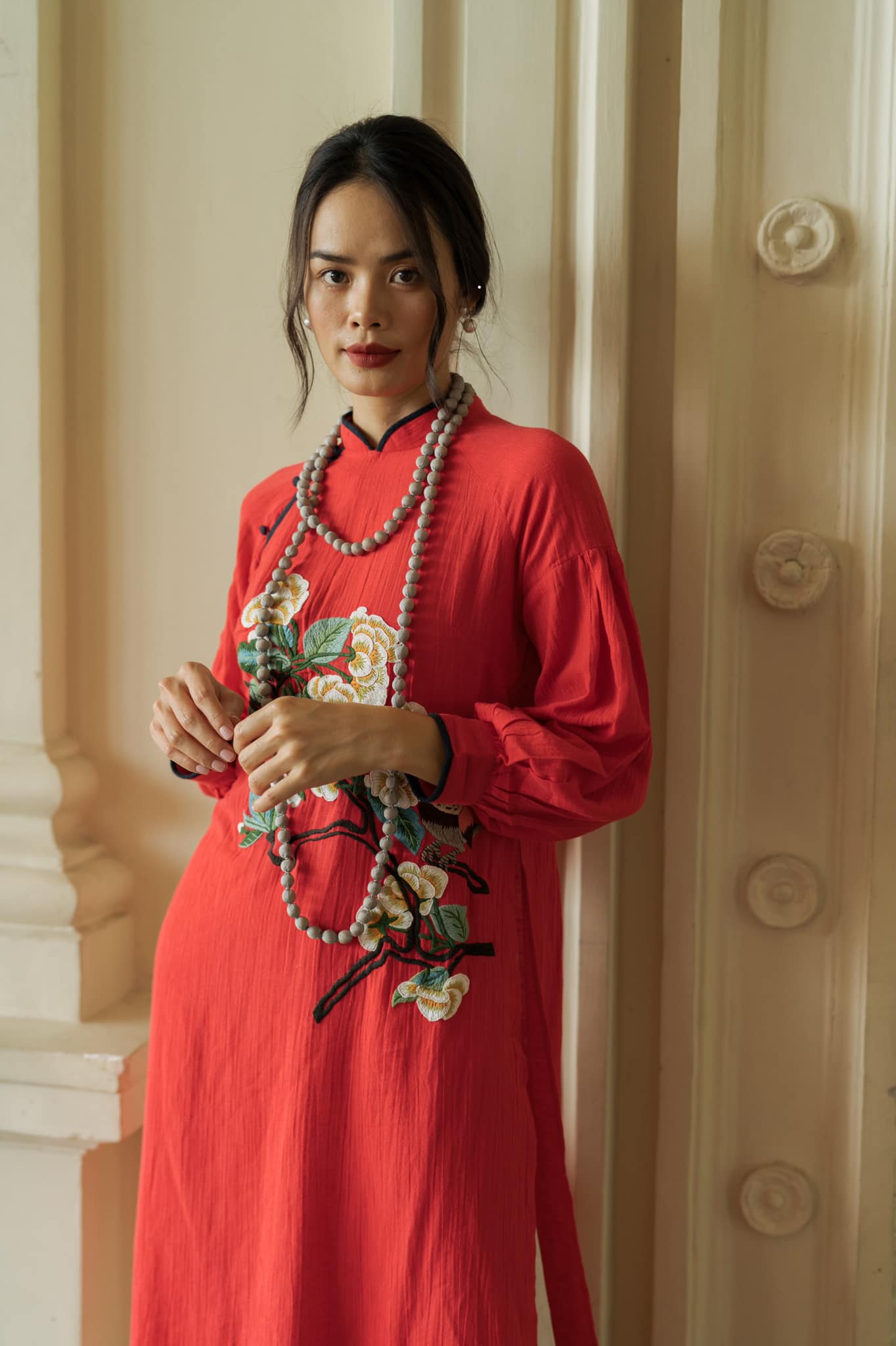 gái xinh mặc áo dài