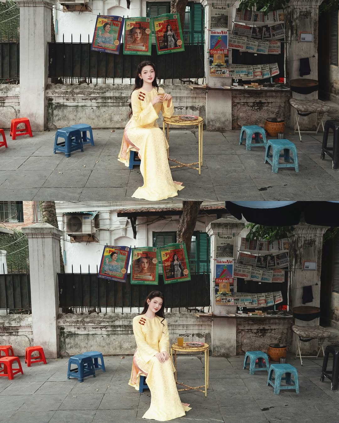 gái xinh mặc áo dài