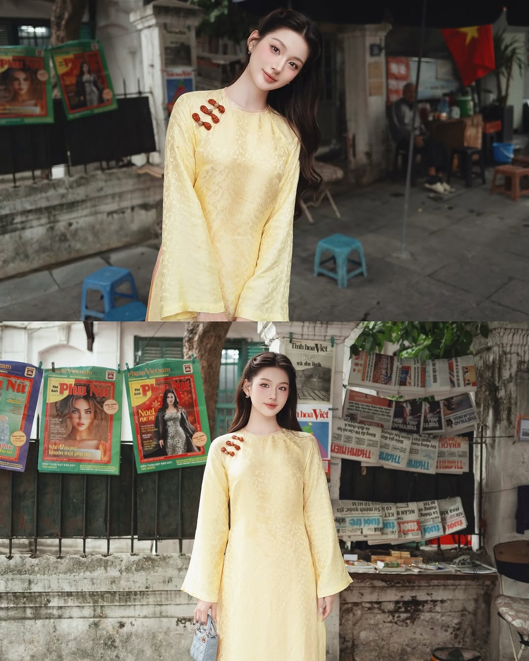 gái xinh mặc áo dài