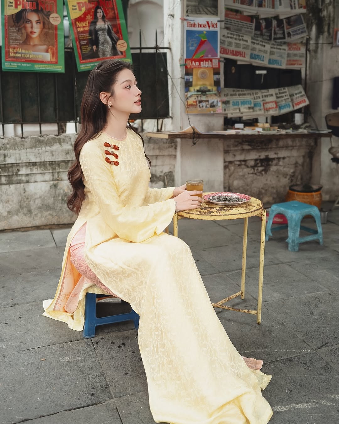 gái xinh mặc áo dài