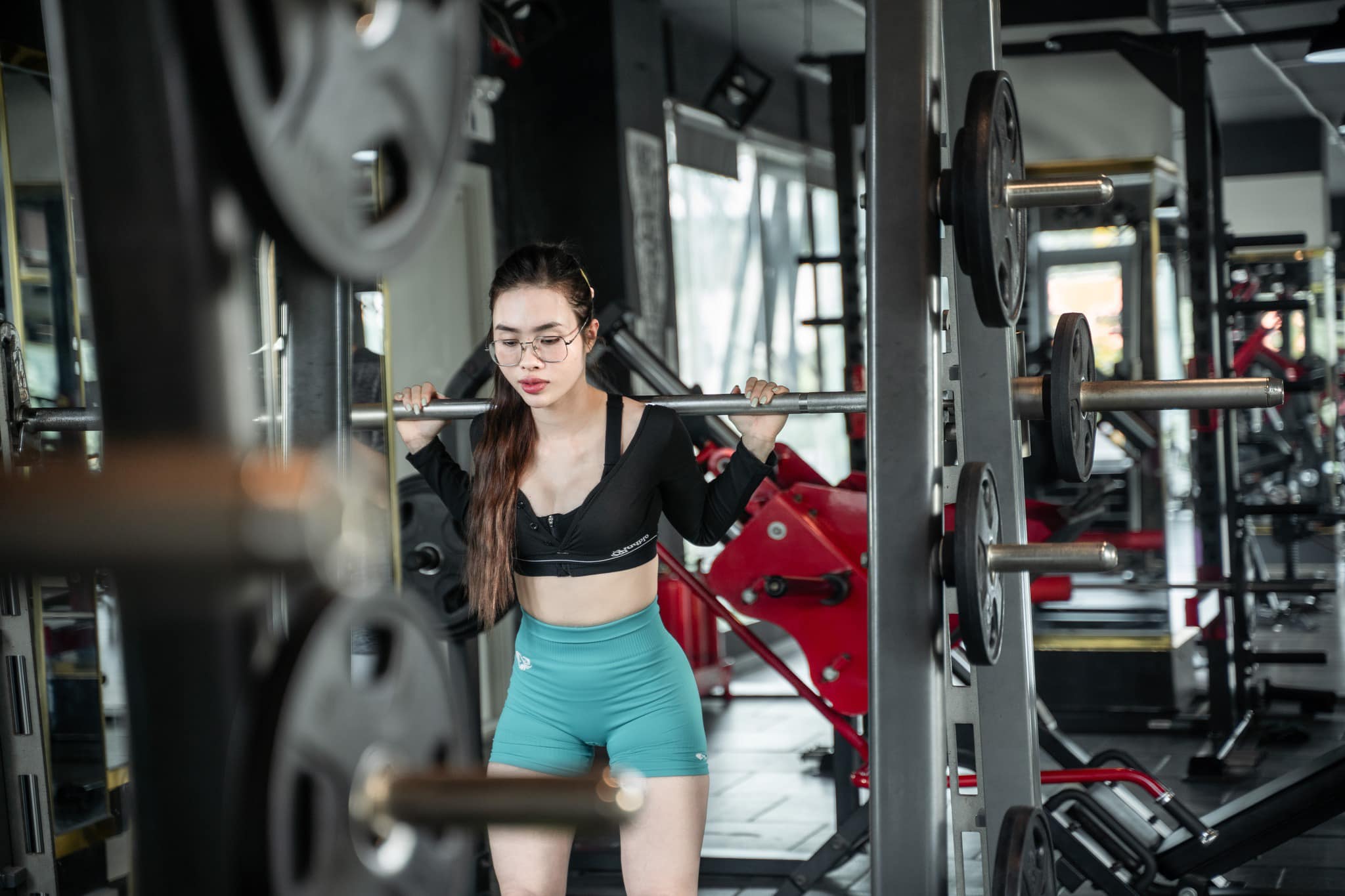 gái xinh tập gym