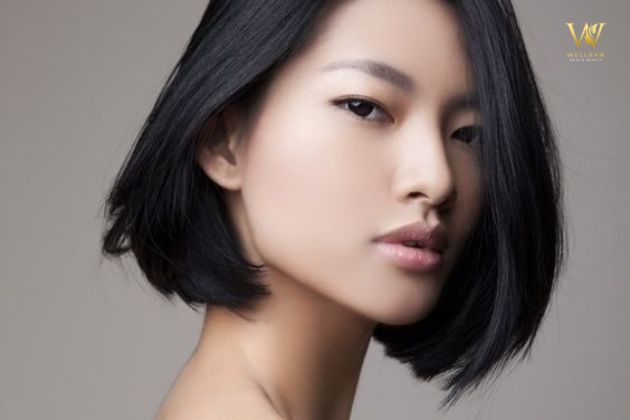 kiểu tóc mullet nữ mặt vuông