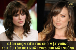 Kiểu tóc cho mặt vuông
