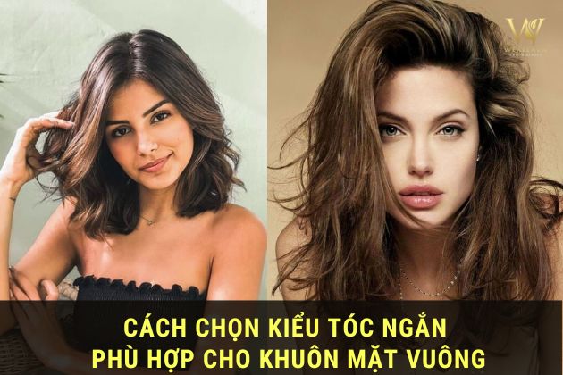 Kiểu tóc cho mặt vuông