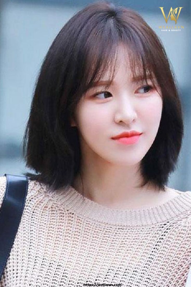 Tóc ngắn 2 mái duỗi thẳng