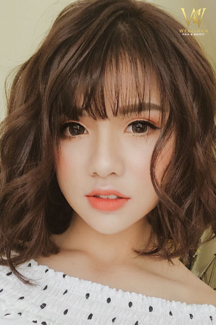 Kiểu tóc ngắn uốn đẹp