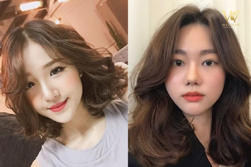 Tóc ngang vai layer kết hợp mái bay cực hot