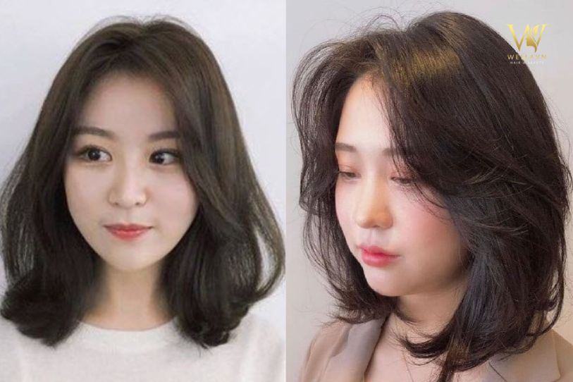 Tóc ngang vai mái bay Hàn Quốc