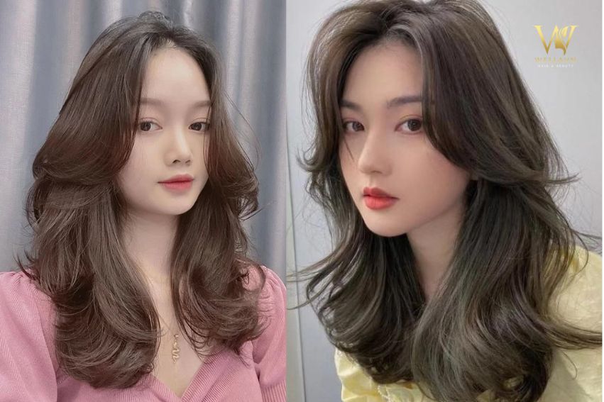 Nhuộm tóc nâu tây khói tím quyến rũ cá tính