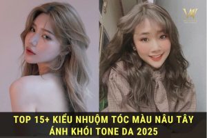Kiểu Nhuộm Tóc Màu Nâu Tây Ánh Khói
