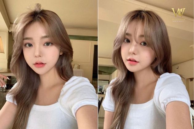 Tóc màu nâu tây lạnh nữ