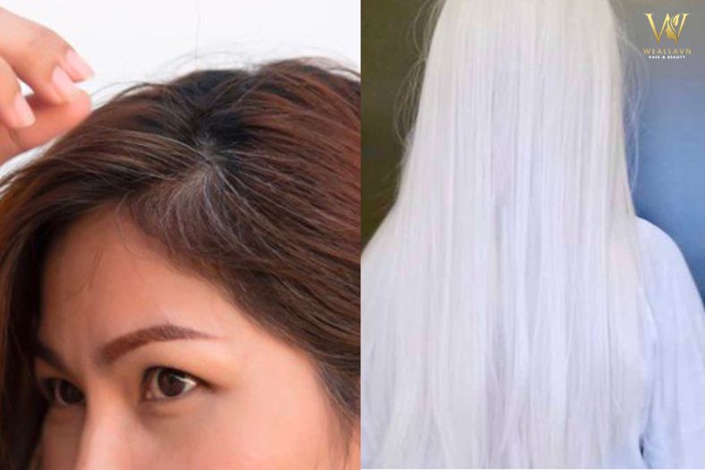 Thời gian nhuộm tóc từ đen thành trắng tốn bao lâu ?