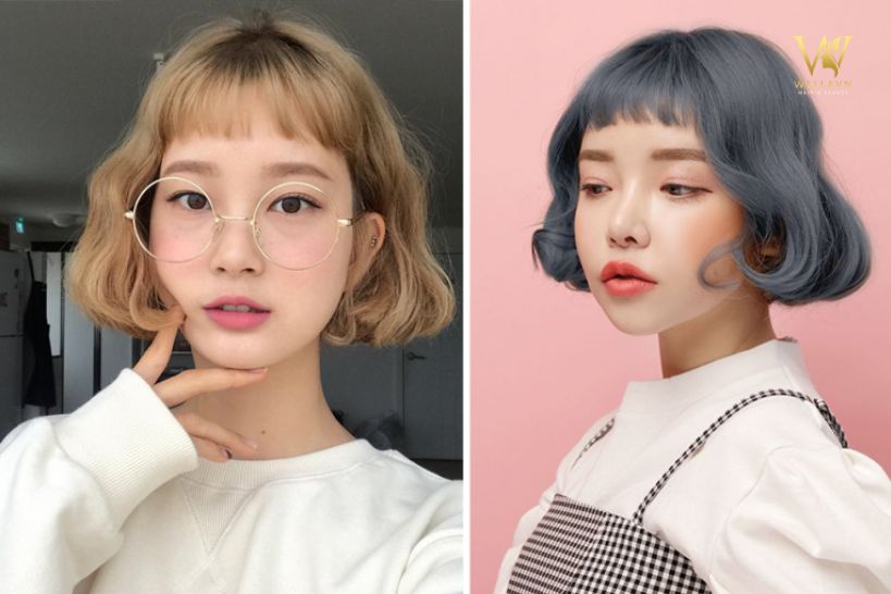 Tóc mái ngắn siêu ngố cực đáng yêu