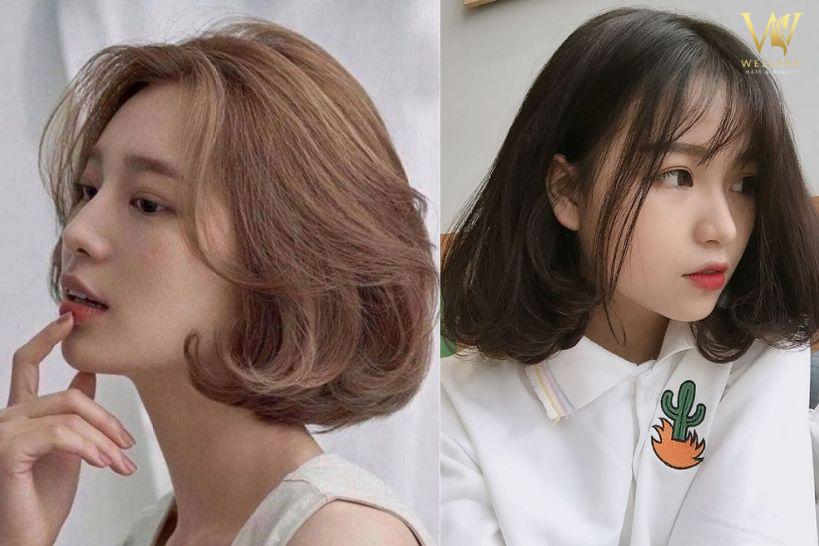 Tóc ngắn uốn đuôi