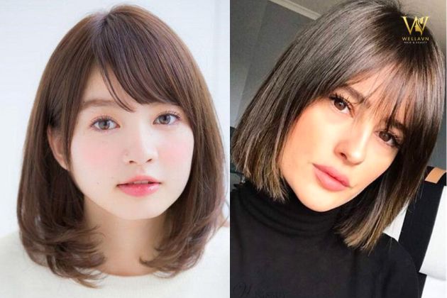 kiểu tóc mullet nữ mặt vuông