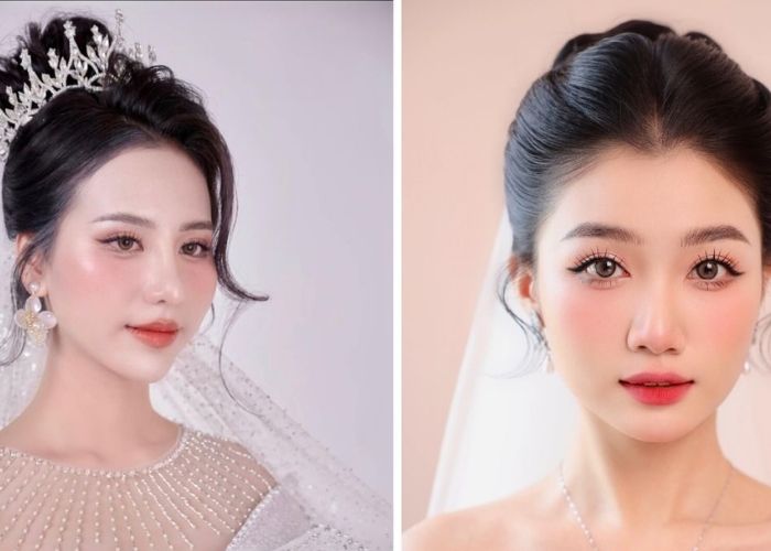【TUYỂN TẬP】15 Kiểu tóc cô dâu tóc ngang vai | Đố ai chối từ Kiểu Tóc Cô Dâu Tóc Ngang Vai
