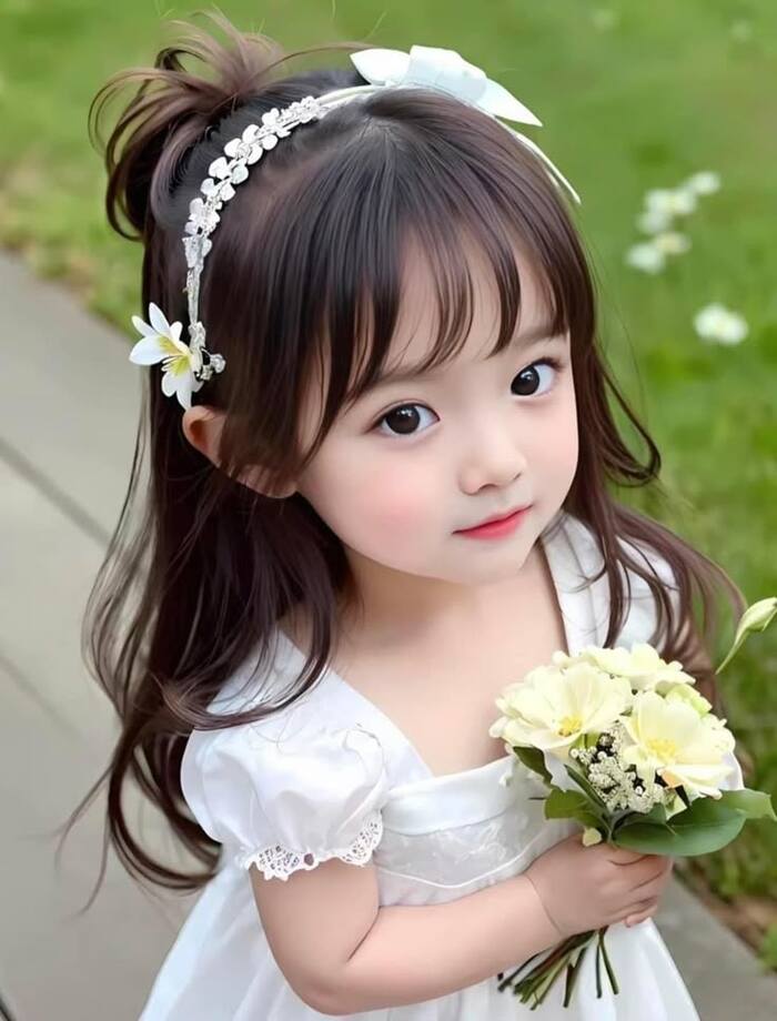 hình bé gái dễ thương