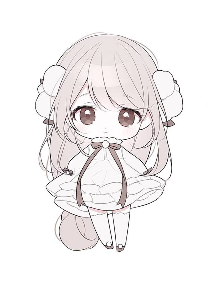 hình vẽ cute đáng yêu con gái