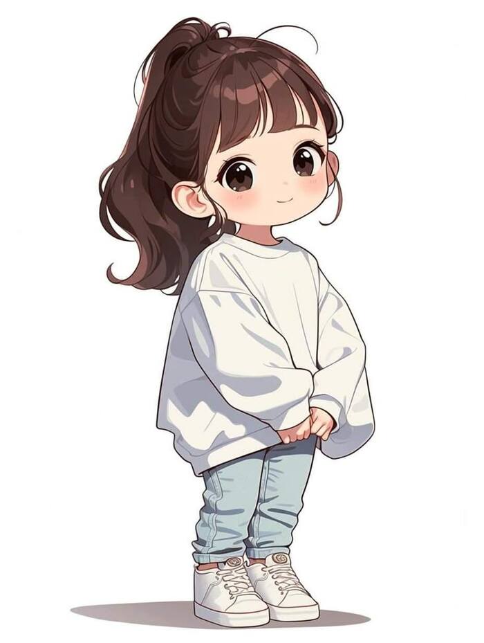 hình vẽ cute đáng yêu con gái
