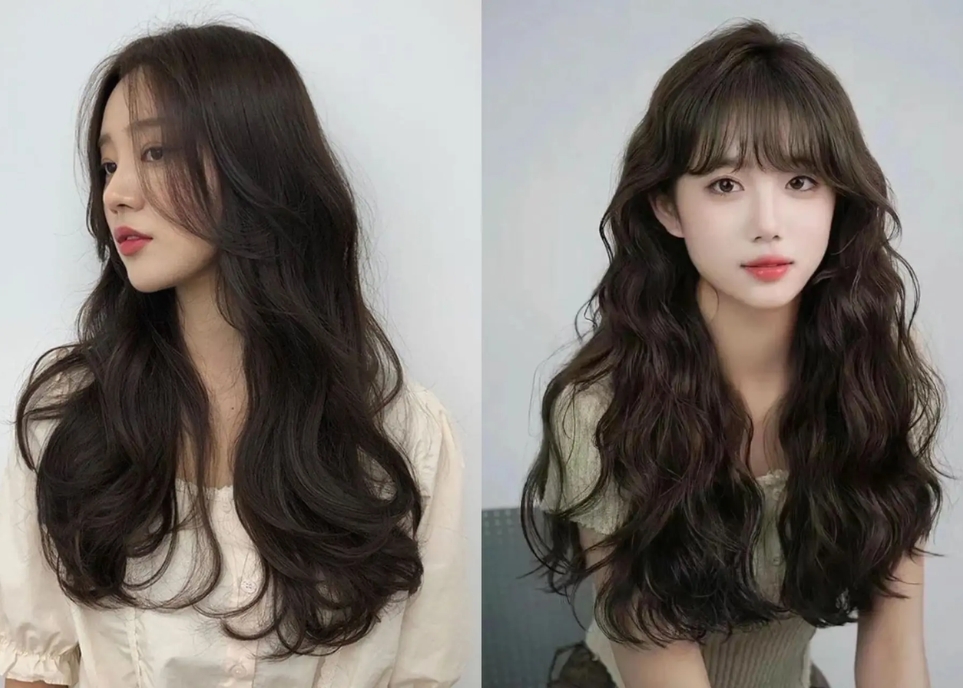Điểm danh những kiểu tóc dài uốn xoăn xinh như gái Hàn Kiểu tóc dài uốn