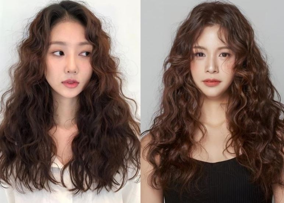 Điểm danh những kiểu tóc dài uốn xoăn xinh như gái Hàn Kiểu tóc dài uốn