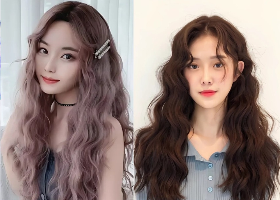 Điểm danh những kiểu tóc dài uốn xoăn xinh như gái Hàn Kiểu tóc dài uốn