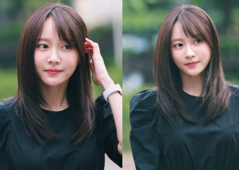 Kiểu tóc ngắn uốn phồng cho mặt tròn 