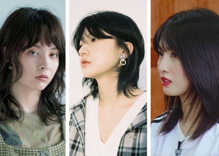Kiểu tóc ngang vai cho mặt tròn 
