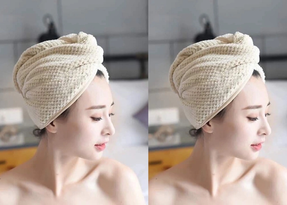 Cách quấn tóc bằng khăn cực cute mà lại nhanh khô cách quấn tóc bằng khăn