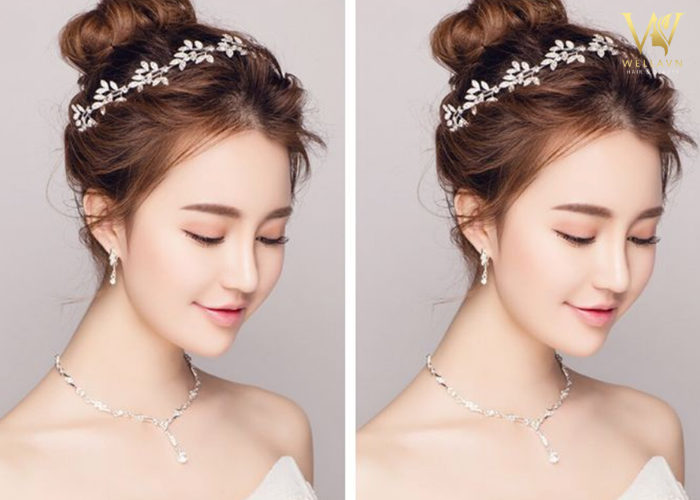 【#11】Kiểu bới tóc cô dâu đẹp lung linh rạng ngời ngày cưới Kiểu bới tóc cô dâu