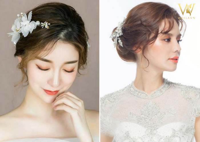 【#11】Kiểu bới tóc cô dâu đẹp lung linh rạng ngời ngày cưới Kiểu bới tóc cô dâu