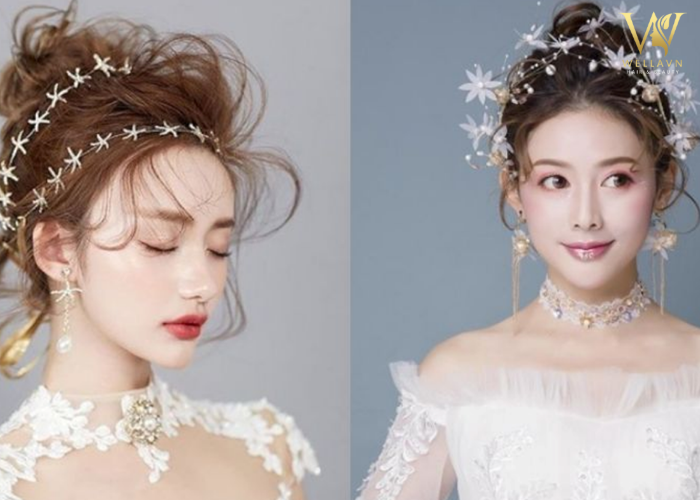 【#11】Kiểu bới tóc cô dâu đẹp lung linh rạng ngời ngày cưới Kiểu bới tóc cô dâu