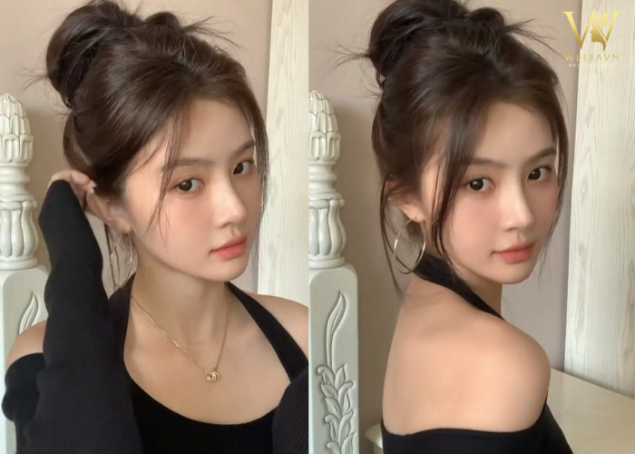 Thử ngay 23+ Kiểu tóc mái thưa buộc cao năng động trẻ trung Kiểu tóc mái thưa buộc cao