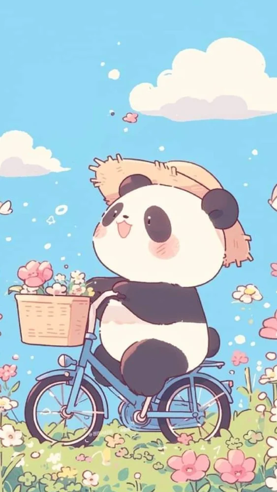 Anime ảnh gấu trúc cute chibi