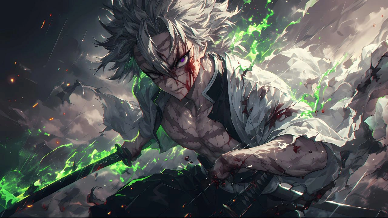 Top 100+ Ảnh Sanemi - Phong Trụ Ngầu Lòi Khiến Fan Kimetsu Mê Mẩn hinh nen sanemi 1