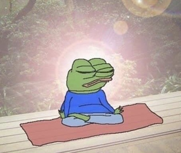 102+ Ảnh Meme Ếch Xanh Pepe Biểu Cảm Mặn Mòi Siêu Hài Hước meme ếch xanh ngồi thiền tịnh tâm