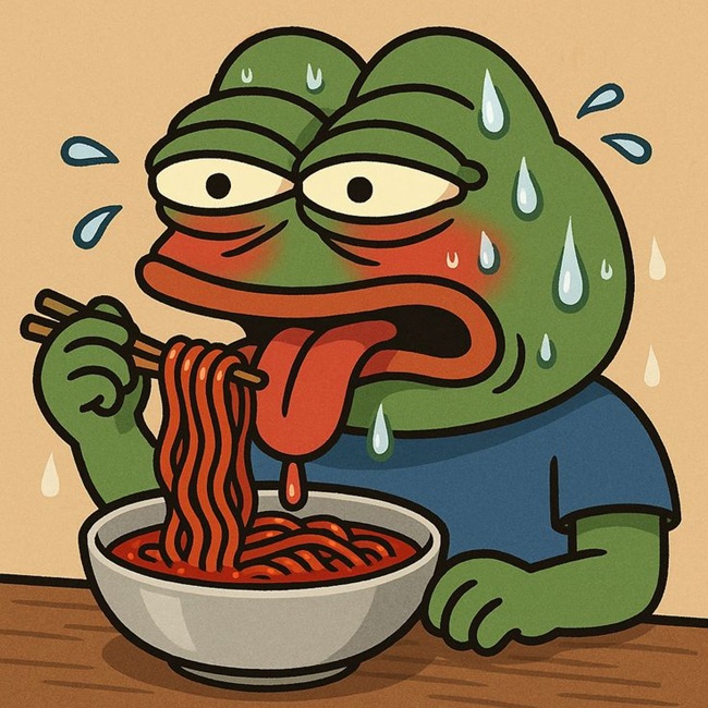 102+ Ảnh Meme Ếch Xanh Pepe Biểu Cảm Mặn Mòi Siêu Hài Hước Meme ếch xanh ăn mỳ cay hài hước